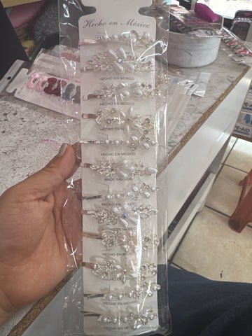 Pasador plata perla pieza