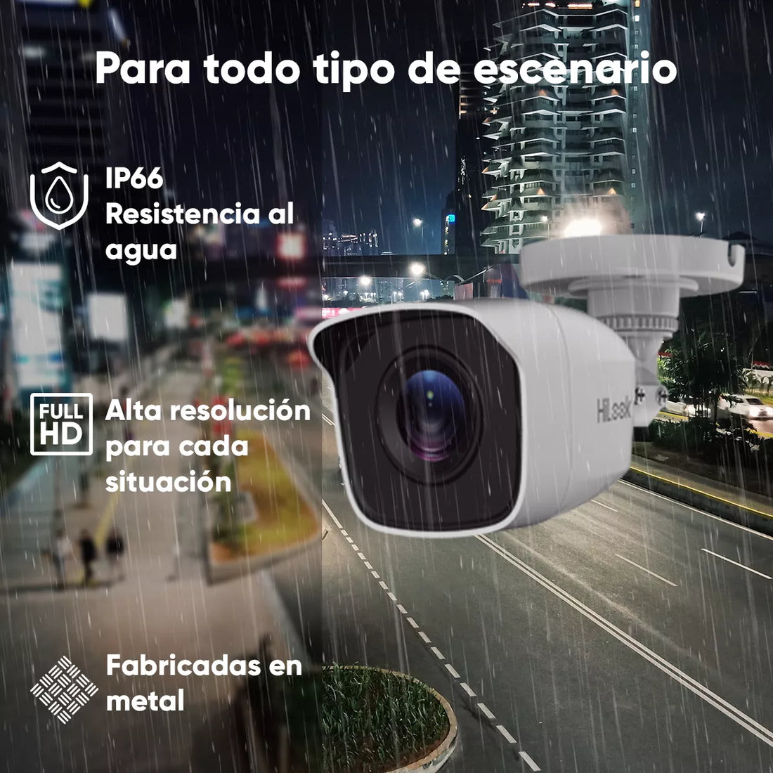 Kit Cctv 4 Cámaras Hilook 2mp 1080p 500Gb