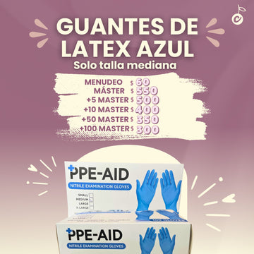 GUANTES DE NITRILO AZUL