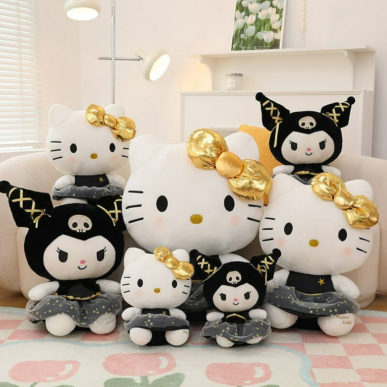 Hello Kitty Kuromi negro juguete de peluche de gran tamaño