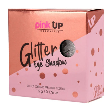 Pink up, glitter eye shadow, glitter compacto para ojos y rostro.