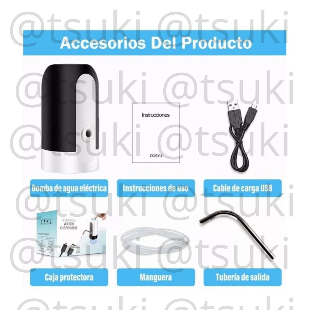 Dispensador de Agua Automático Botella Recargable