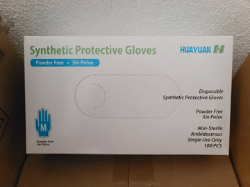 Guantes De Nitrilo Stnthetic Protective Gloves Huayan 100pz