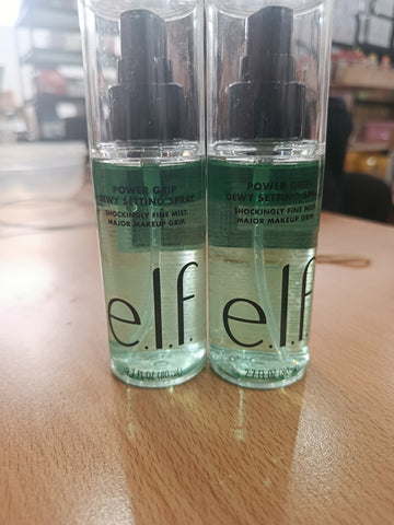 Power grip dewy setting spray ELF